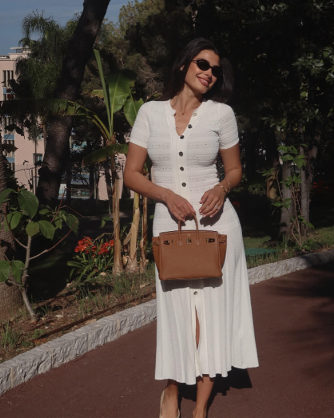 Milena Ribbed Knit Midi Dress