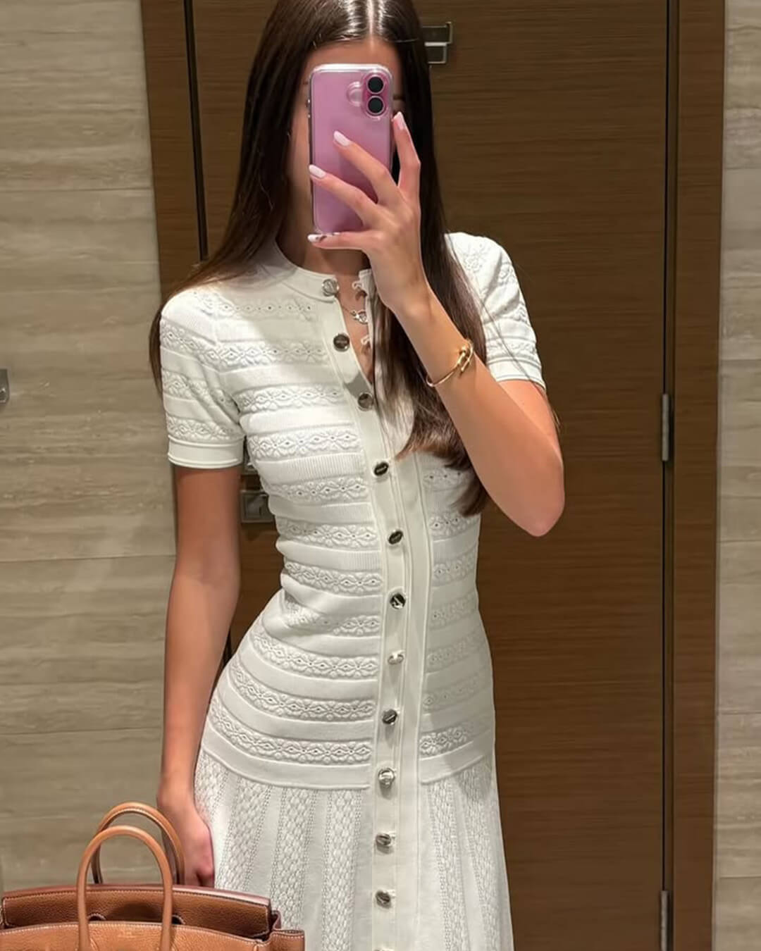 Milena Ribbed Knit Midi Dress