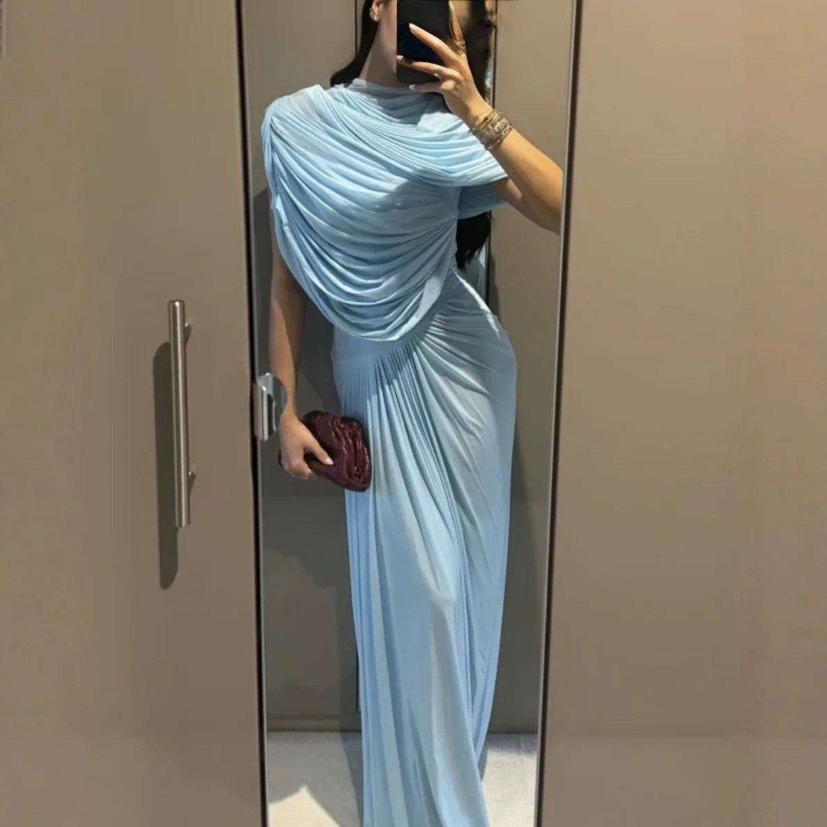 Hadley mesh bodycon maksikjole