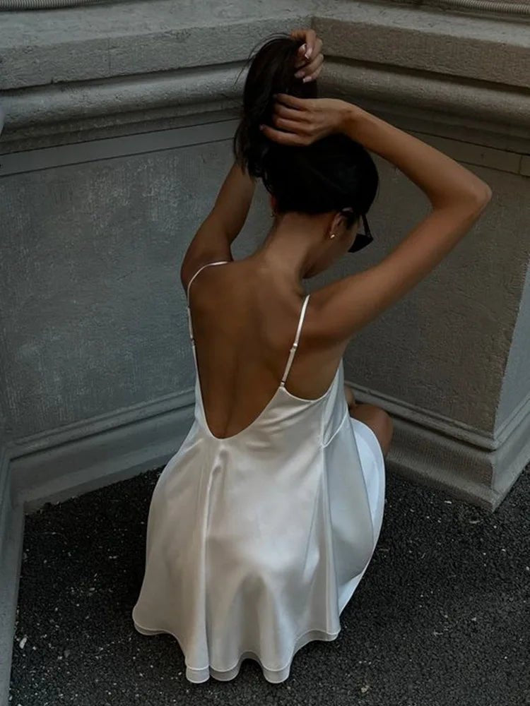 Zinnia Satin Mini Cami Dress