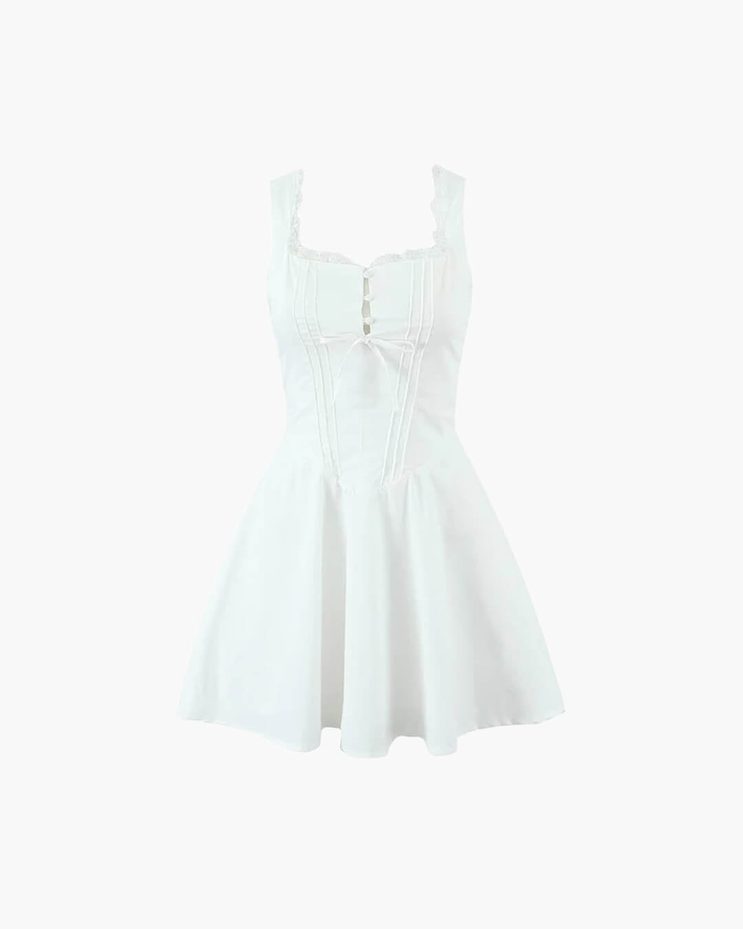 Evelyn Lace-Up Back Mini Dress
