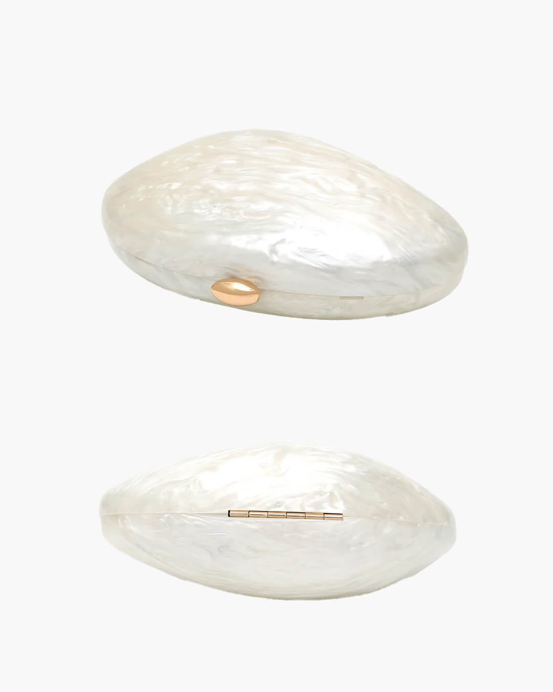 Sophia skjellformet akrylclutch