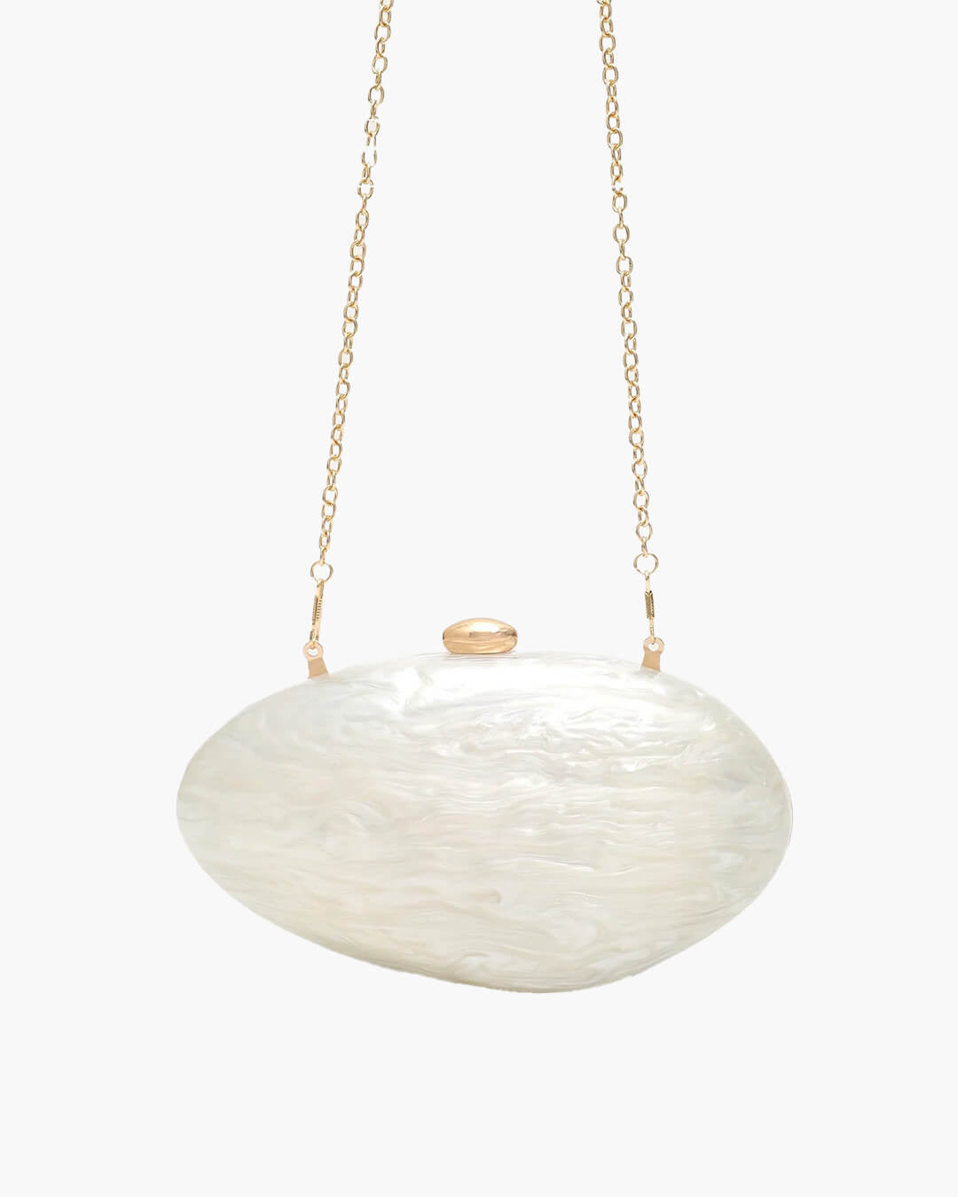 Sophia skjellformet akrylclutch