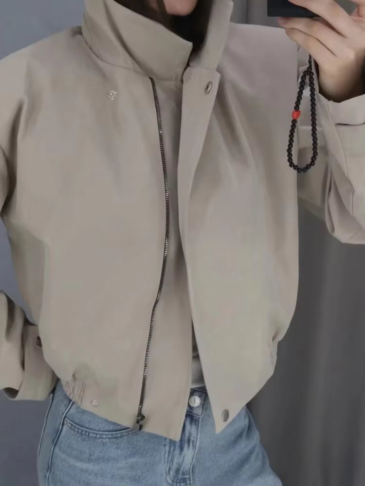 Helena Cropped Bomberjakke