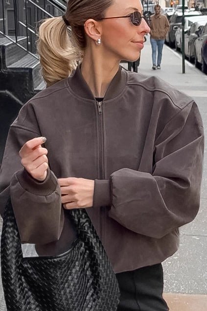 Kelly semsket bomberjakke