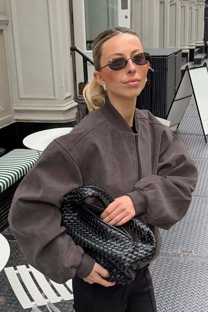 Kelly semsket bomberjakke
