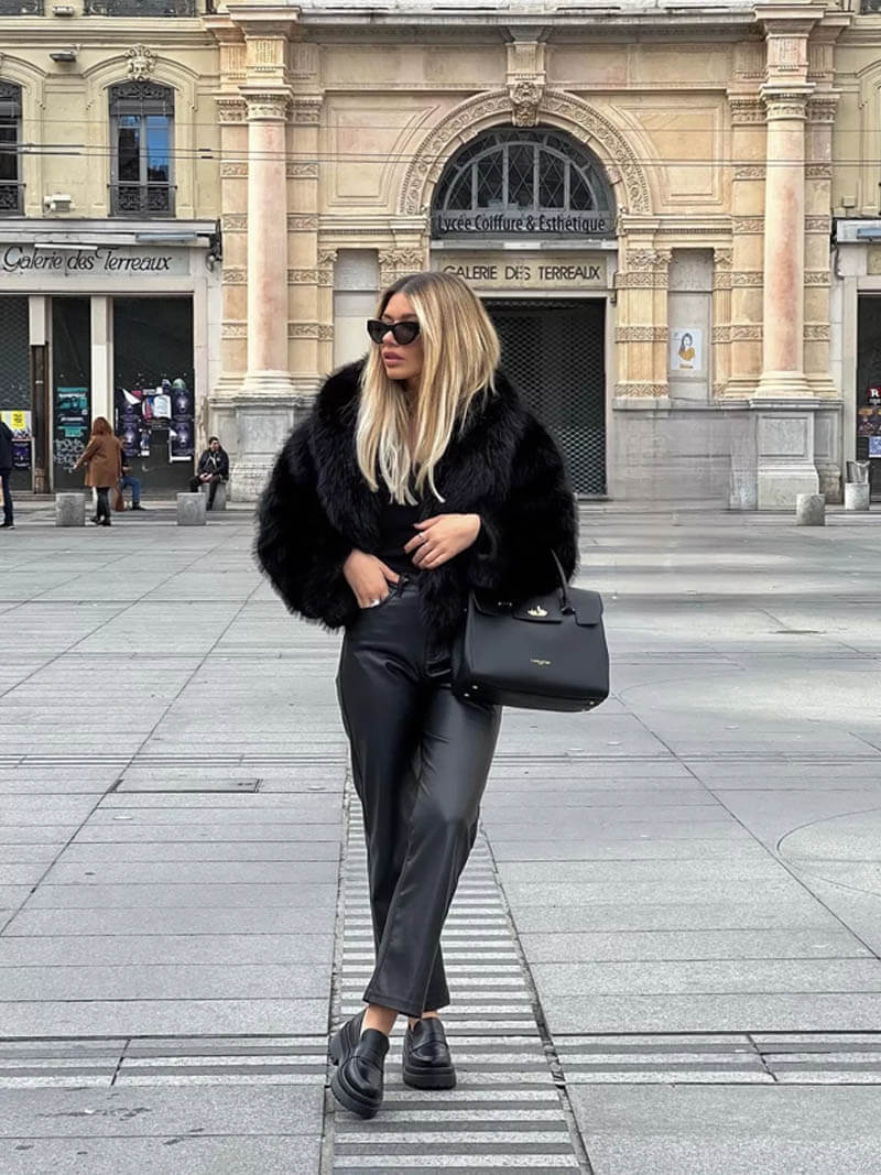 Tessa fuskepelsjakke