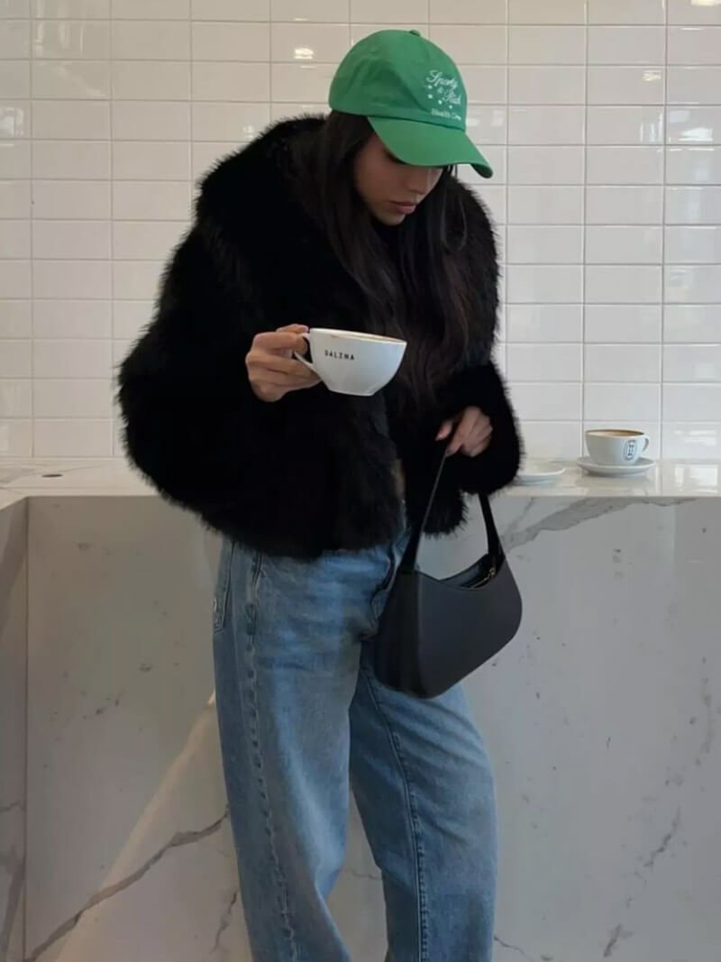 Tessa fuskepelsjakke