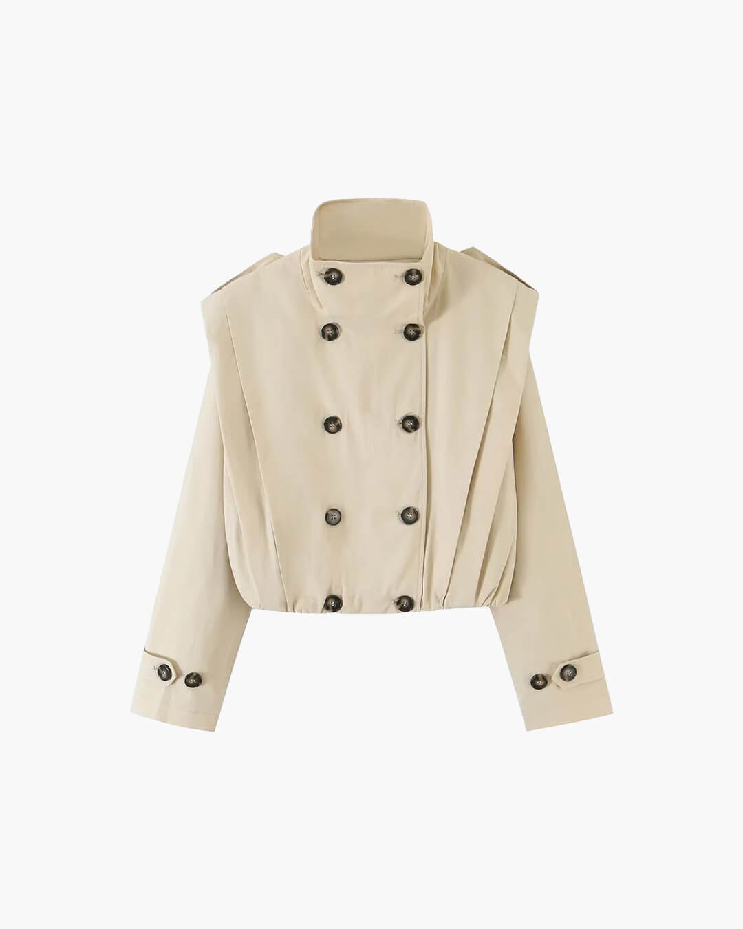 Gloria plissert trenchcoat