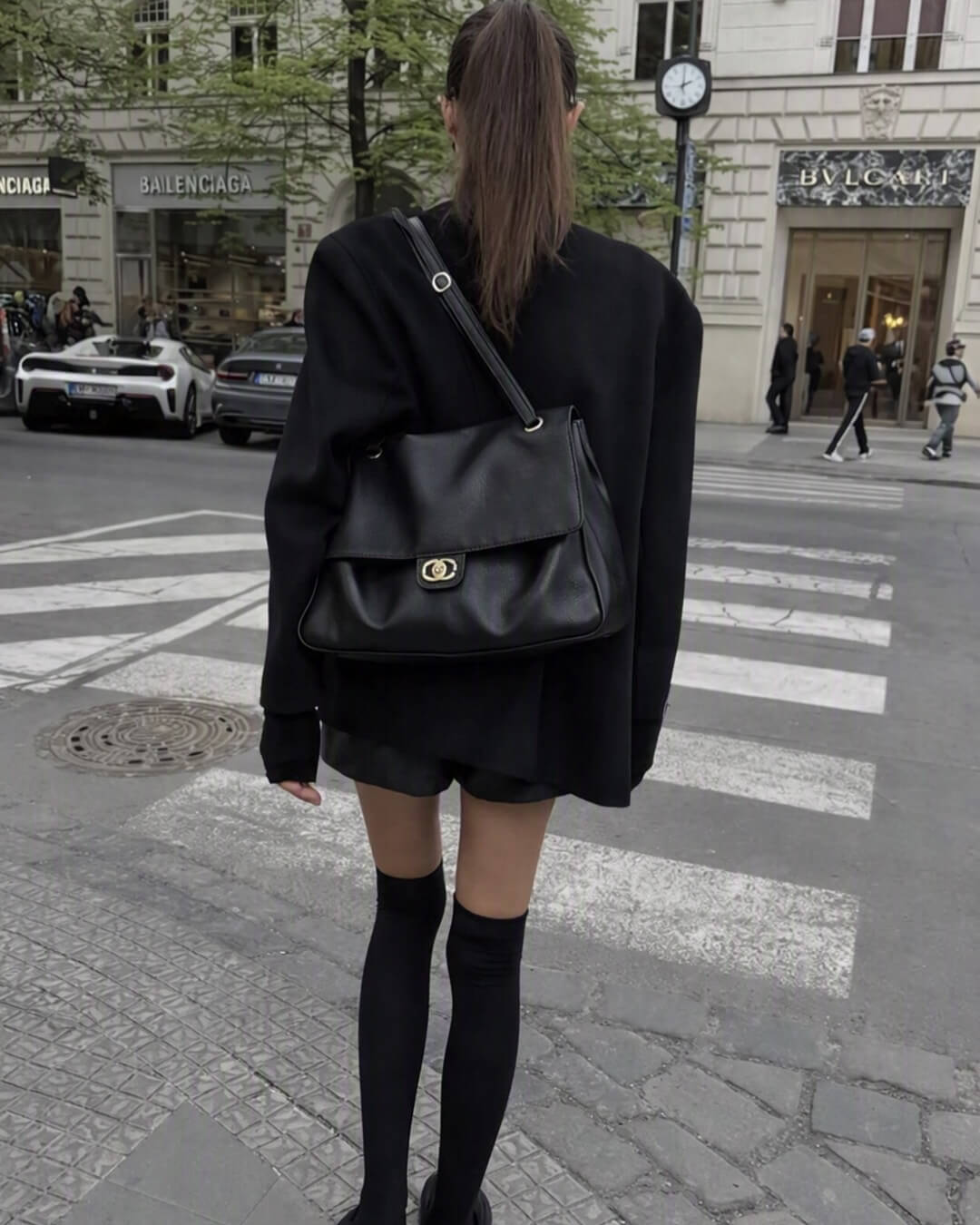 Emma Buckle Flap Shoulder Bag