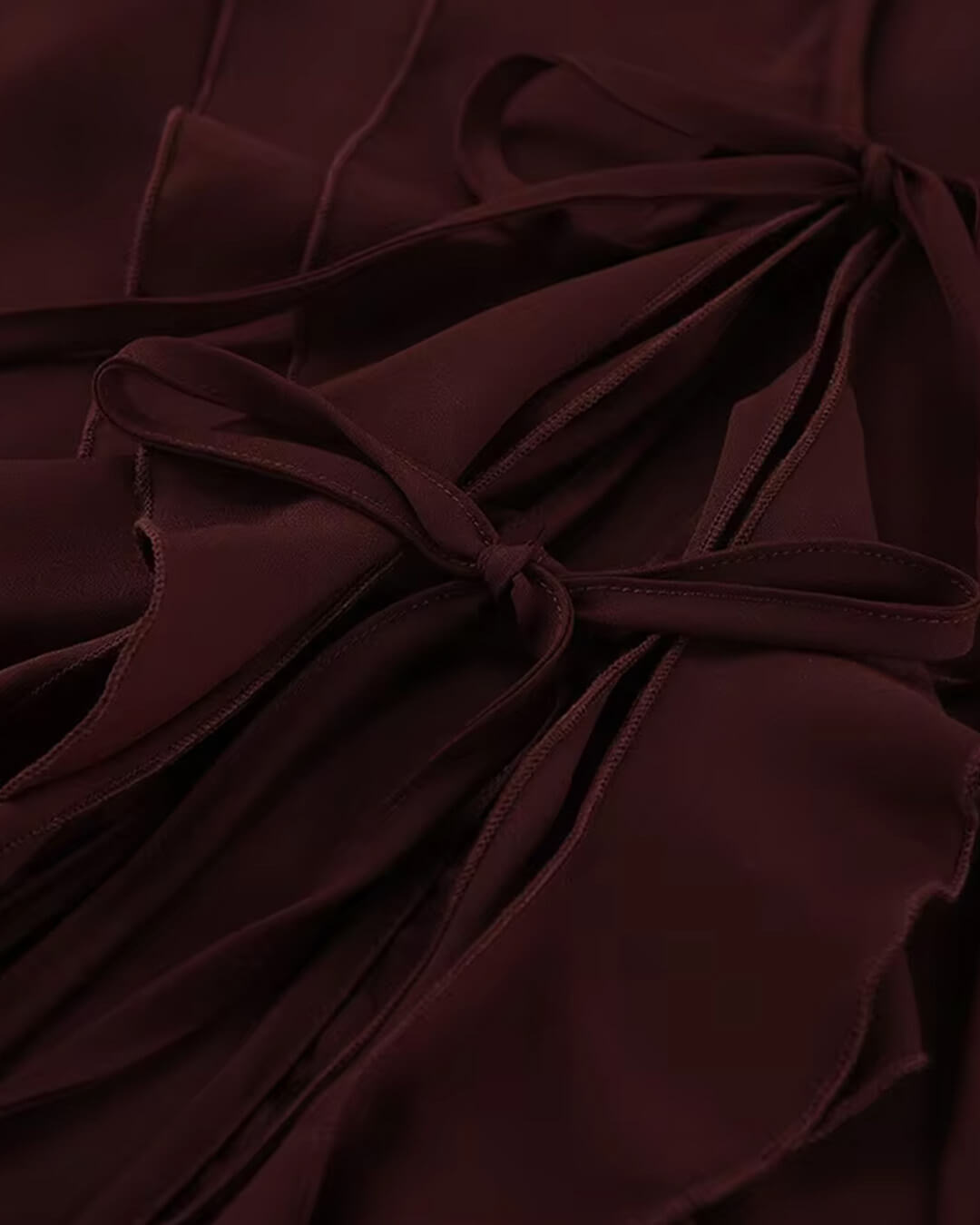 Monica Tie Neck Ruffled Blouse