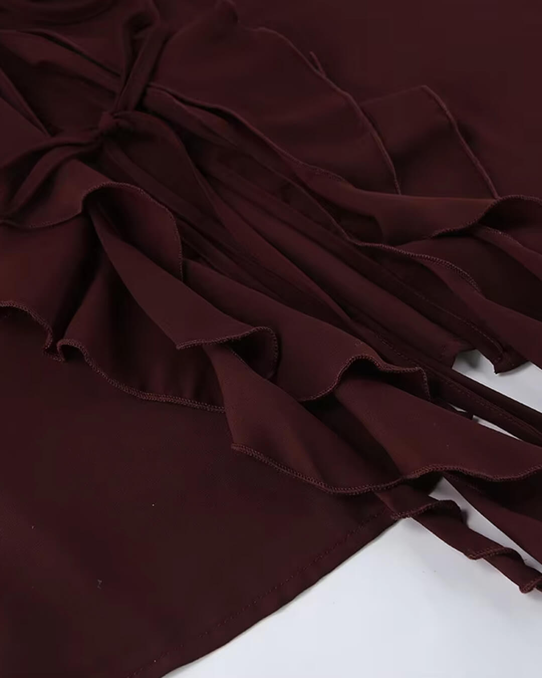 Monica Tie Neck Ruffled Blouse