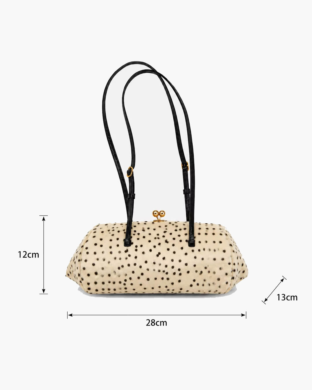 Layla Cheetah Faux Fur Shoulder Bag