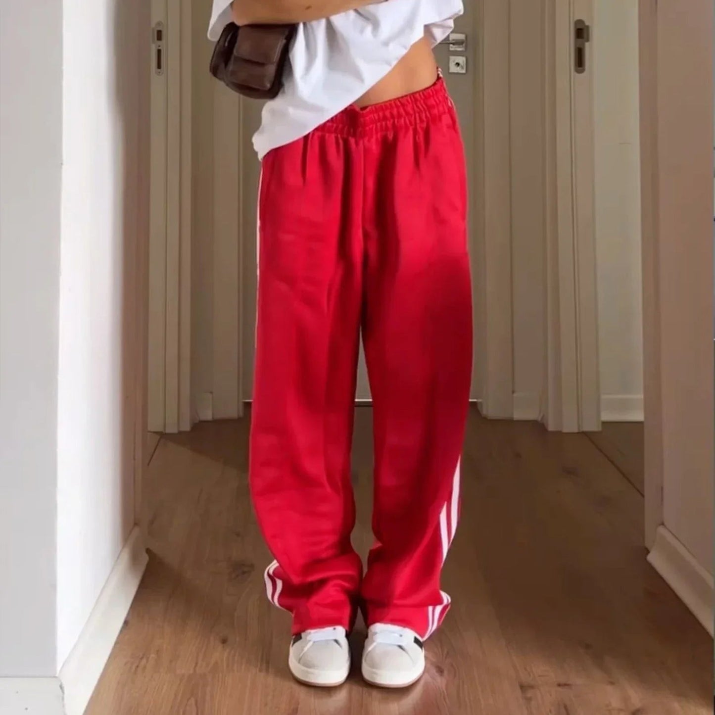 Gina Striped Drawstring Sweatpants