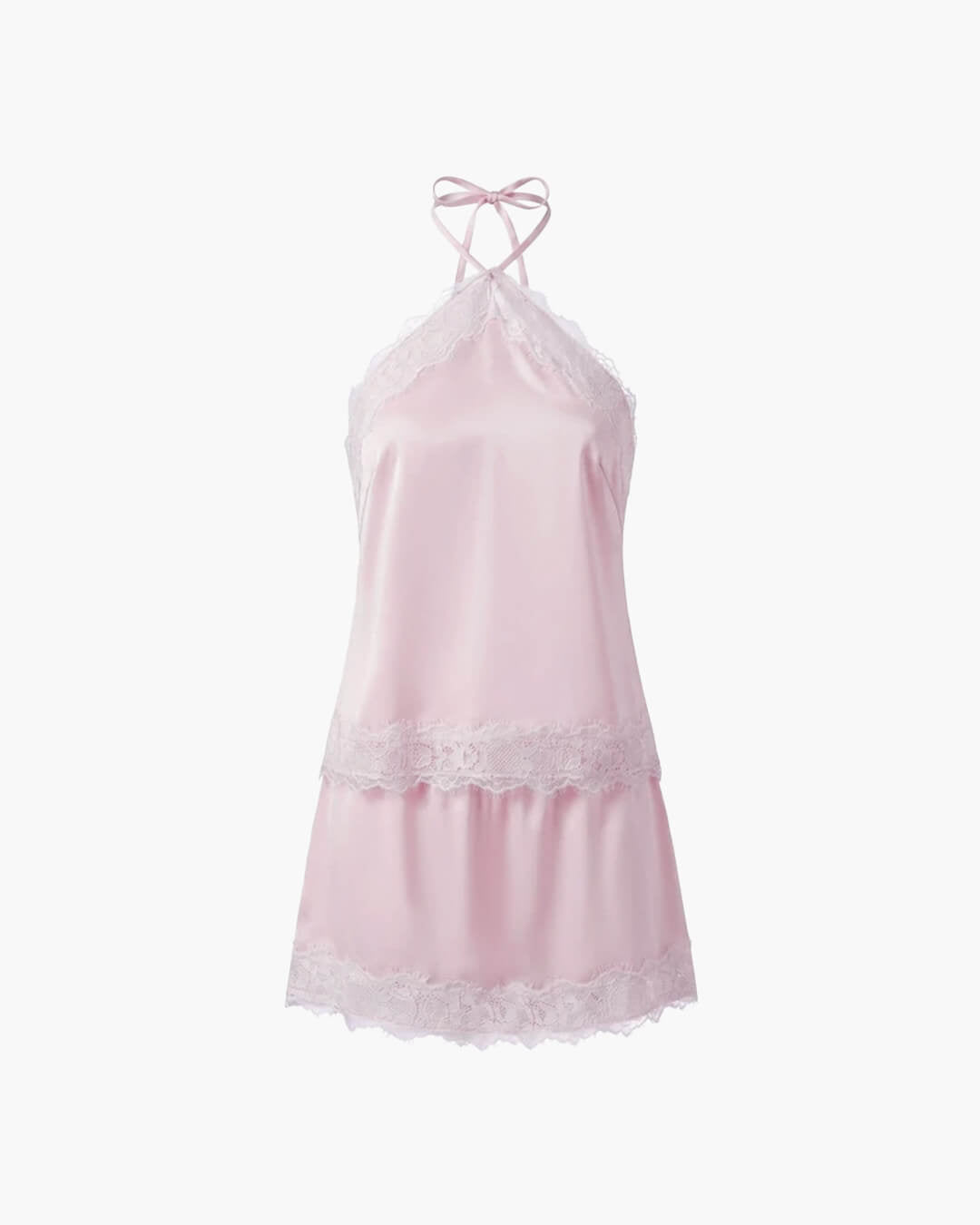 Miranda sateng halter to-delt sett