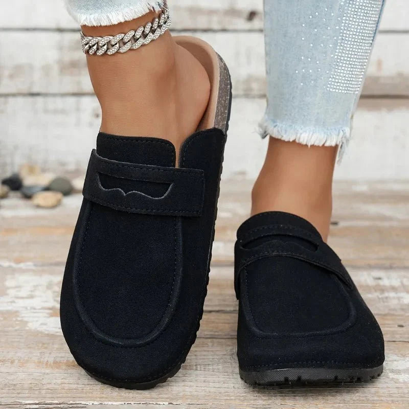 Klea Cork Suede Mules