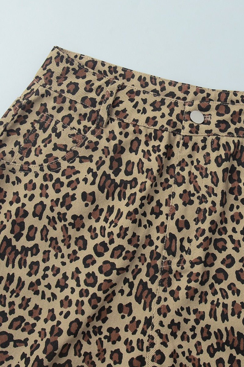 Carla leopardmønstrede shorts