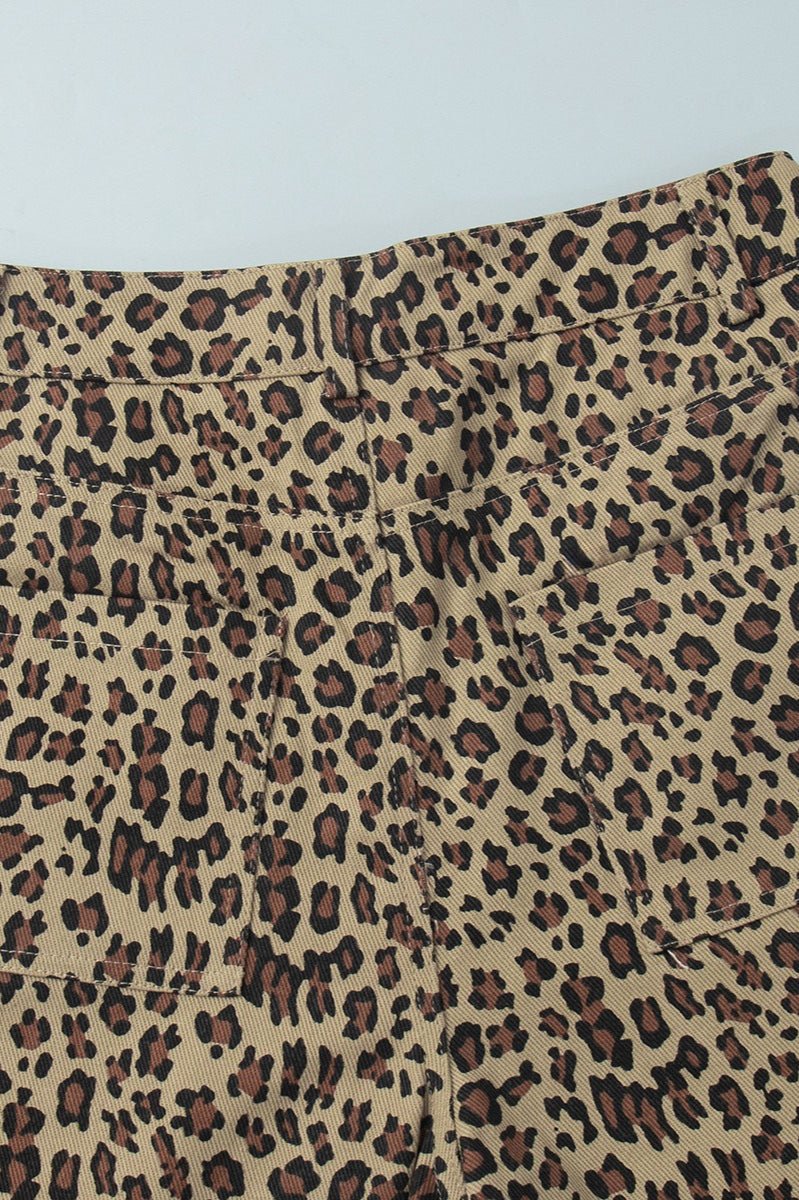 Carla leopardmønstrede shorts