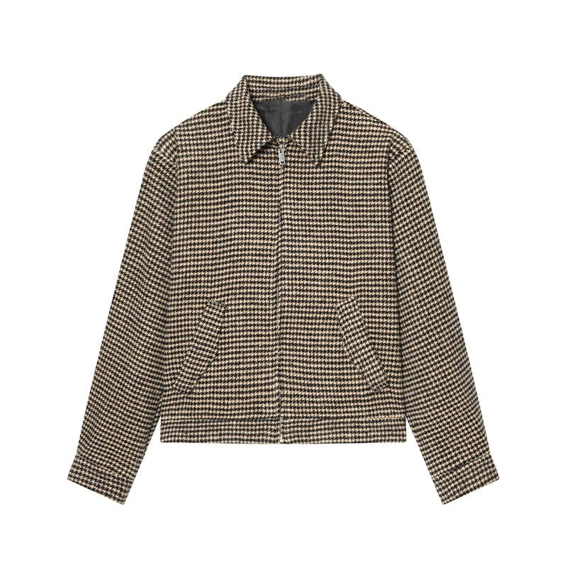 Lily Houndstooth Vattert Blazersett