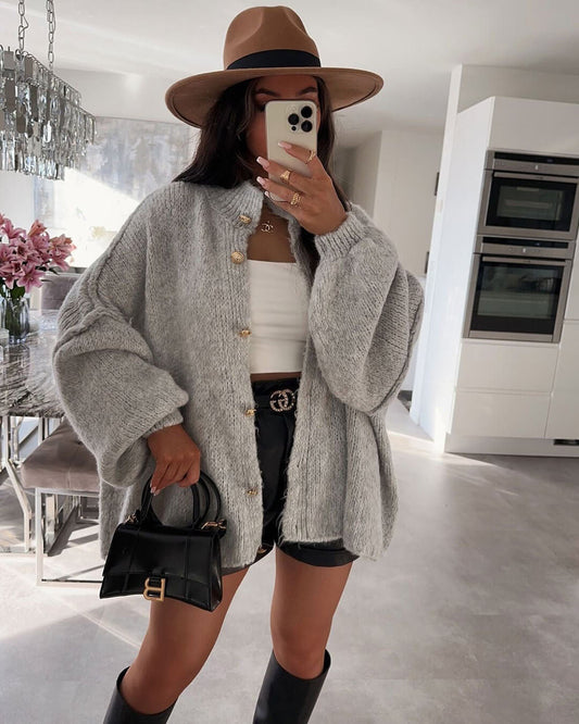 Laura Lang Cardigan Strikk