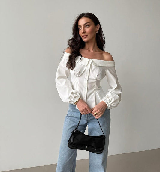 Rhea off-shoulder-topp