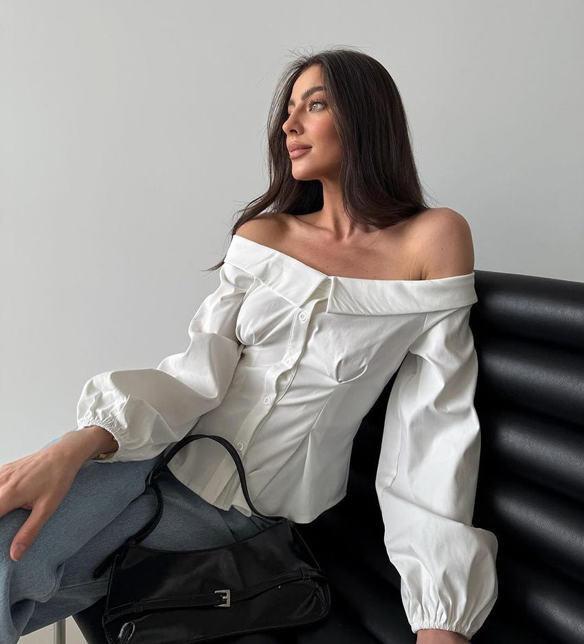 Rhea off-shoulder-topp