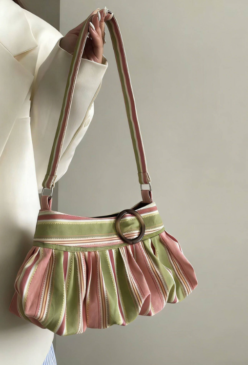 Maria Striped Shoulder Bag