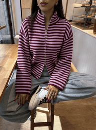 Adinda Knit Zip Sweater
