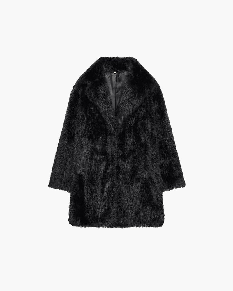 ZEYA - Agnes Mid Length faux fur Coat