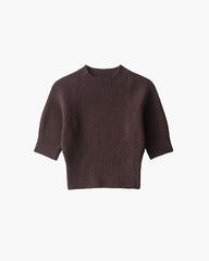 Alannah sømløs strikket crop-top