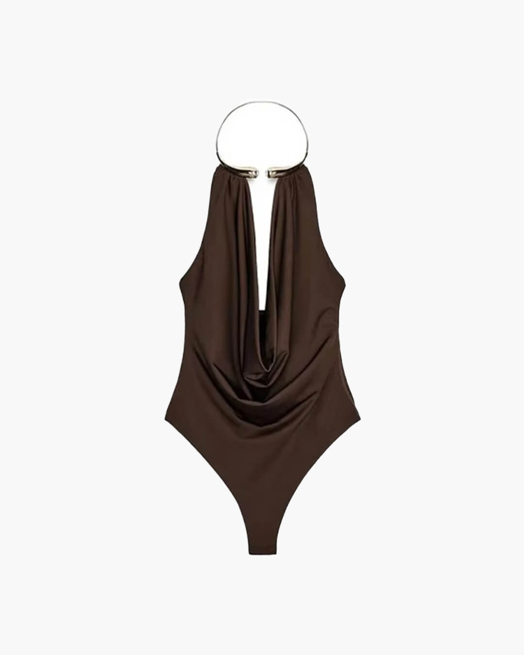 ZEYA - Alessi Backless Draped Bodysuit