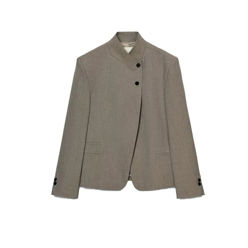 ZEYA - Allegra Structured Stand Collar Blazer