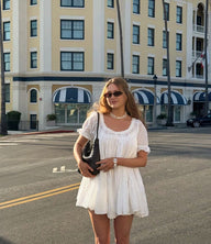 Eva Puff Sleeve Babydoll Dress