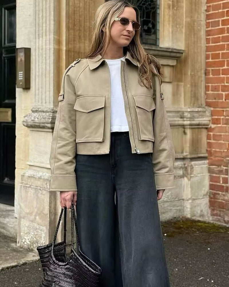 Mia kort lommejakke