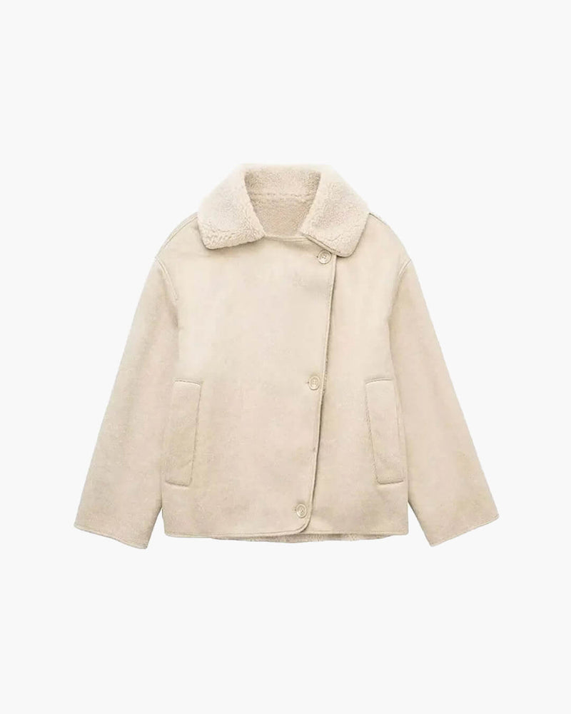 ZEYA - Blythe Sherpa Faux Leather Jacket