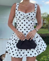 Cassy prikkete ballongermet minikjole