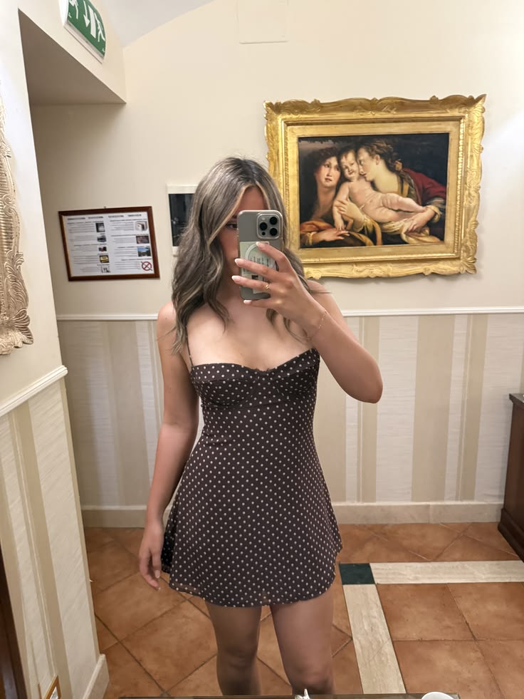 ZEYA - Celestia Polka Dot Mesh Mini Dress