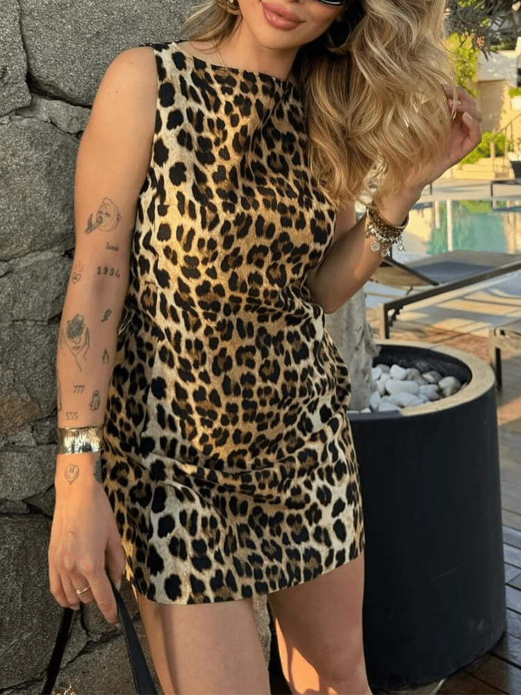 ZEYA - Chantal Leopard Mini Dress