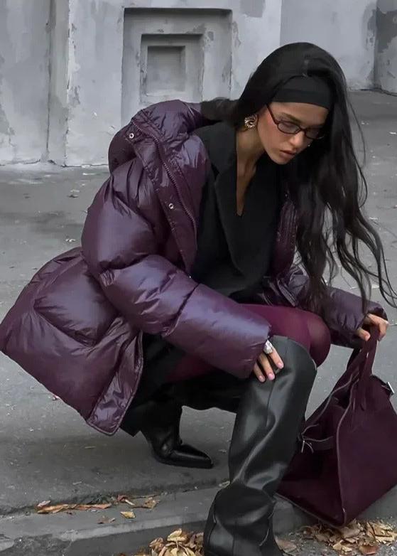 ZEYA - Charlotte Glossy Puffer Jacket