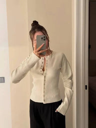 Daenerys knappet smal cardigan