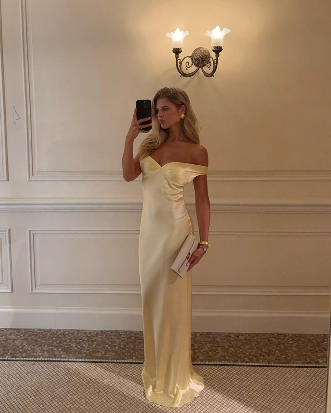 ZEYA - Dayanara Off - Shoulder Satin Maxi Dress