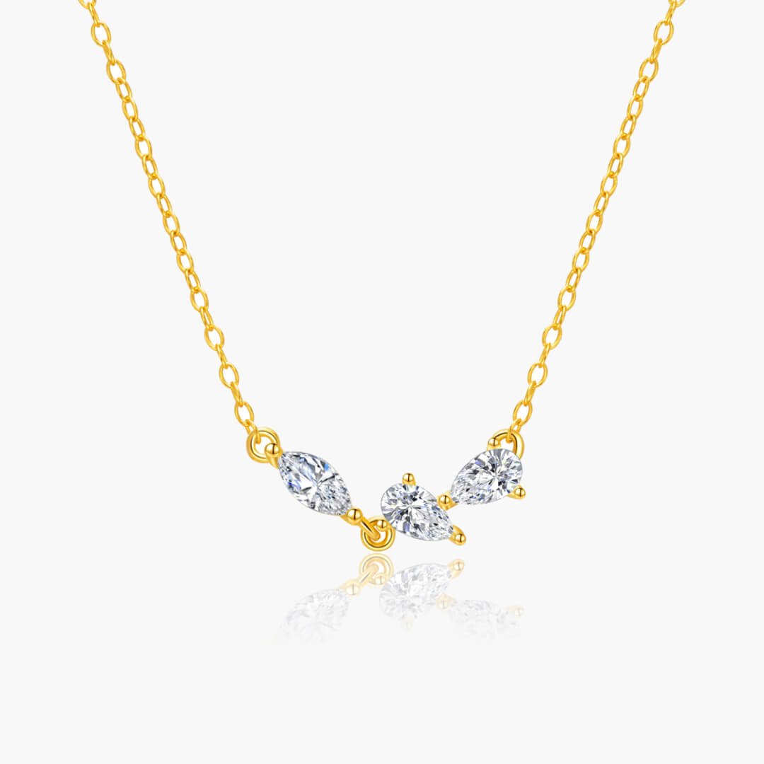 ZEYA - Diane Multi - Cut Zirconia Necklace