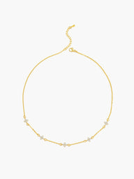 Dina Flower Zirconia Necklace