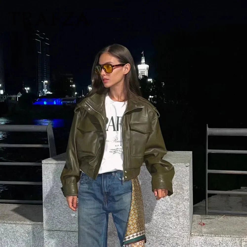 ZEYA - Eleanor Faux Leather Jacket
