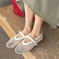 Melanie pustende mesh Mary Jane-sandaler