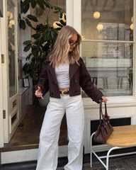Ella Cropped Trench Coat