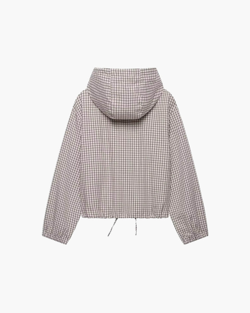 ZEYA - Ellie Plaid Cropped Hooded Jacket