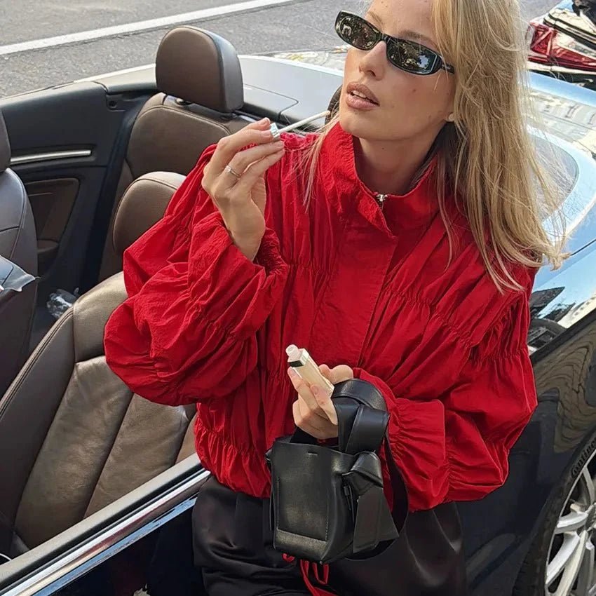 ZEYA - Ellie Ruched Zip Jacket