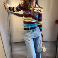 Ellie stripet strikket cardigan