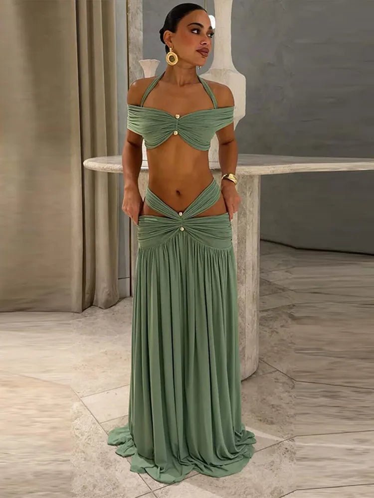 ZEYA - Emilia Backless Beach Two-Piece Set
